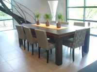 billard transformable en table: Billard design Eos convertible en table de salle a manger wenge gris tapis orange livre dans le 59