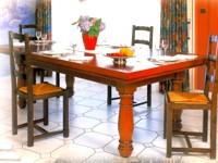 Billard Manoir kotibe massif merisier transformable table americain carambole