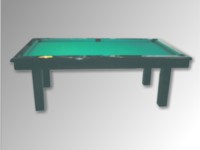 Billard Loft laque noir contemporain table de a manger tapis simonis vert