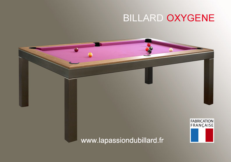 Billard table Oxygene la fusion du bois et de l inox a Valenciennes